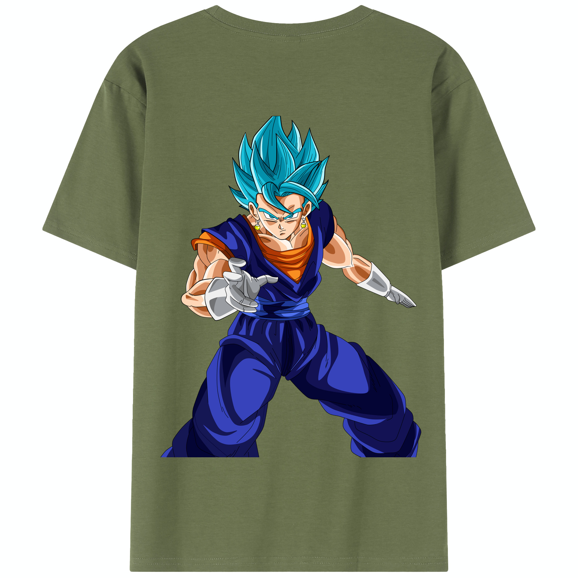 （画像用） ドラゴンボール ベジット DRAGON BALL Vegetto 綿100％半袖Tシャツ（背面プリント）